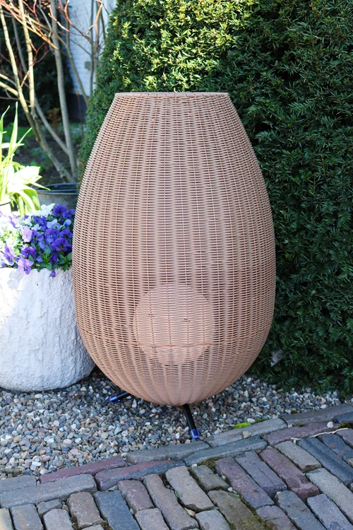 Lucide COLIN IP44 - wiederaufladbare Stehlampe Innen/Außen - Akku/Batterie - LED 3 StepDim - 1x3W 3000K - IP44 - Natürlich - Atmosphäre 1